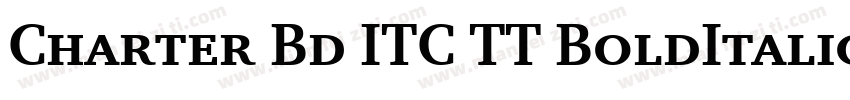 Charter Bd ITC TT BoldItalic字体转换